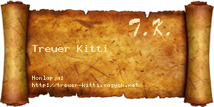 Treuer Kitti névjegykártya